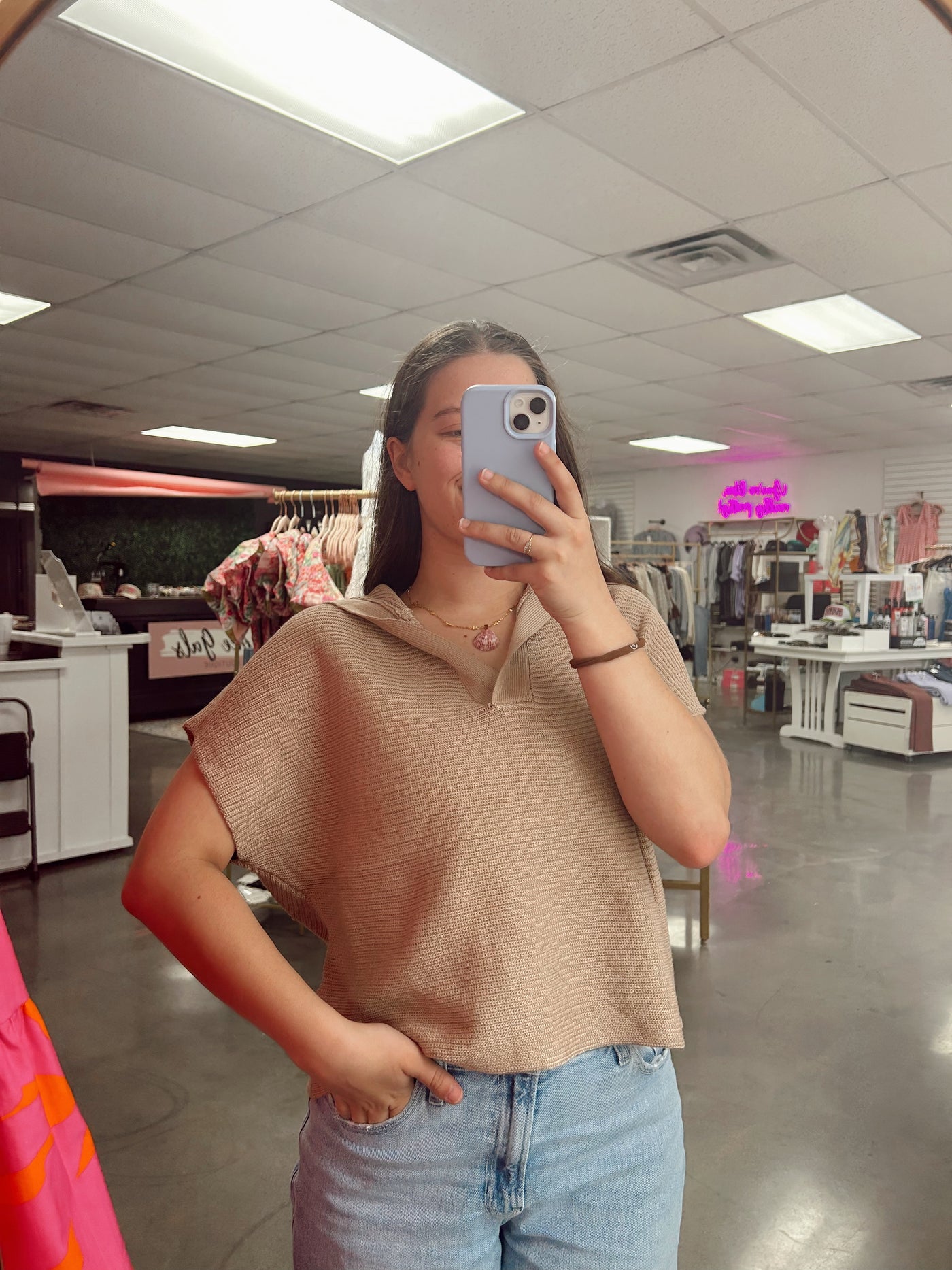 Nora Knit Collared Pullover