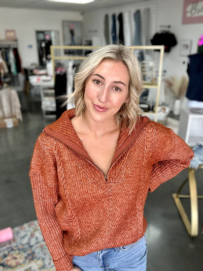 Rust Rylie Sweater