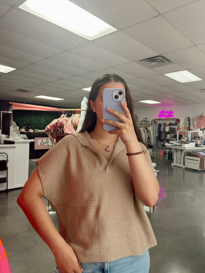 Nora Knit Collared Pullover