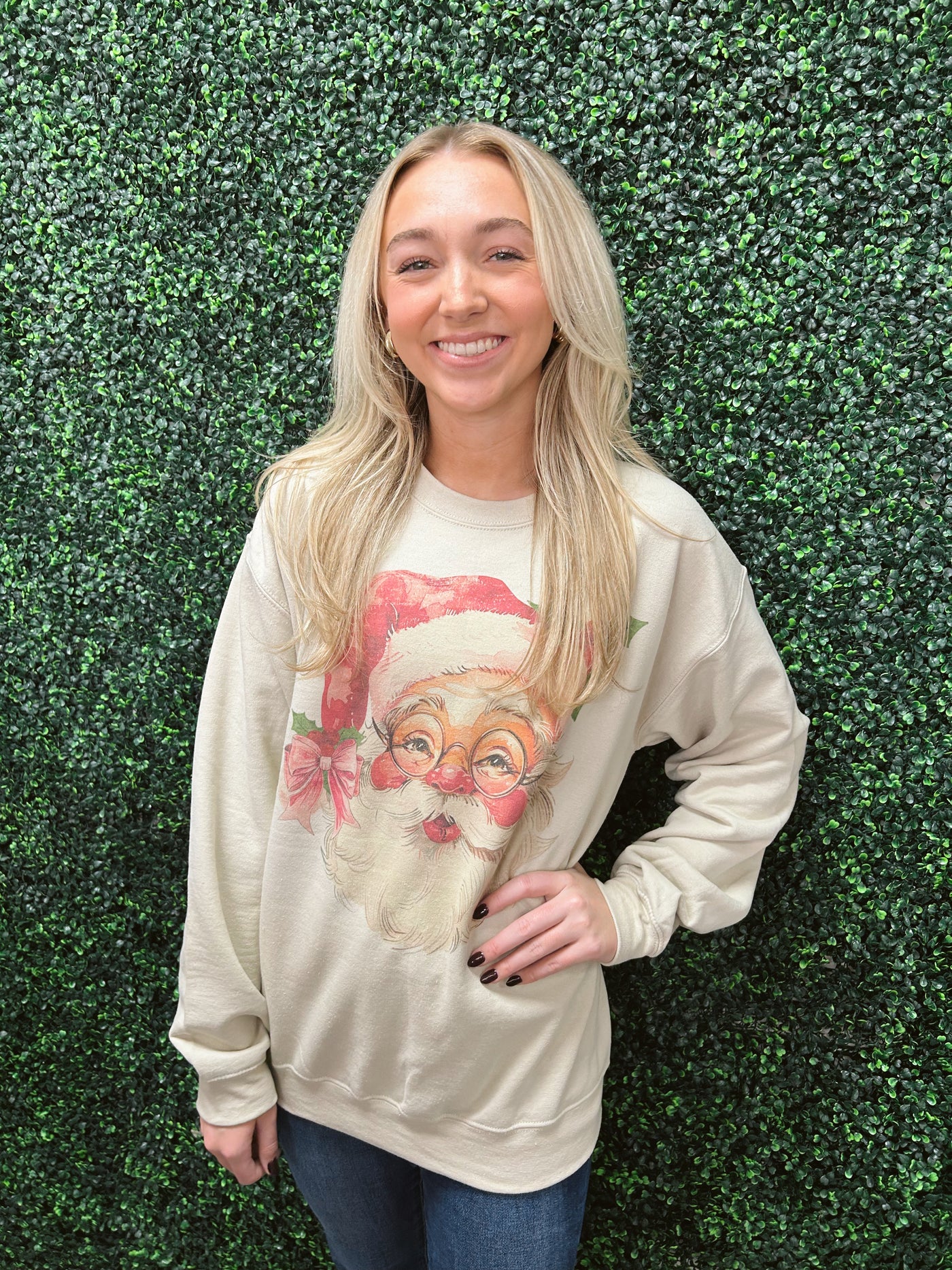 Jolly Santa Oversized Sweatshirt