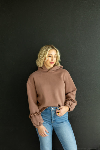 Rustic Ruffle Hoodie