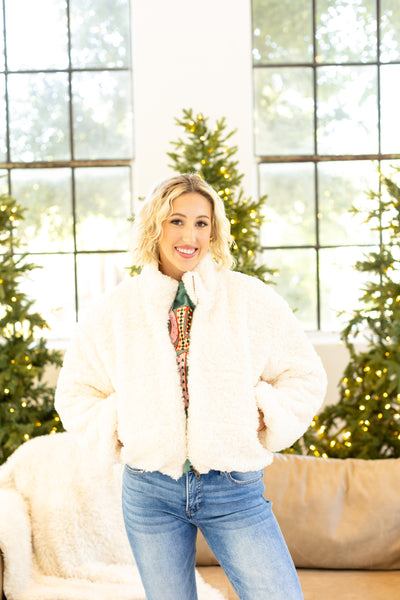 Keeping It Cozy Luxe Sherpa Jacket