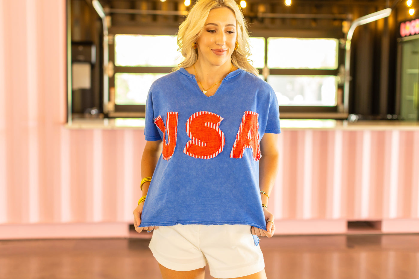 USA Patchwork Tee