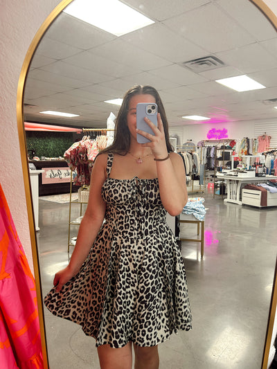 Savannah Tie Bustier Mini Dress