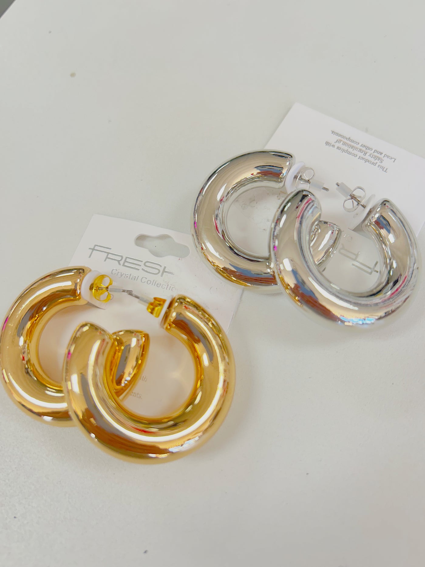 Celeste Chunky Hoops