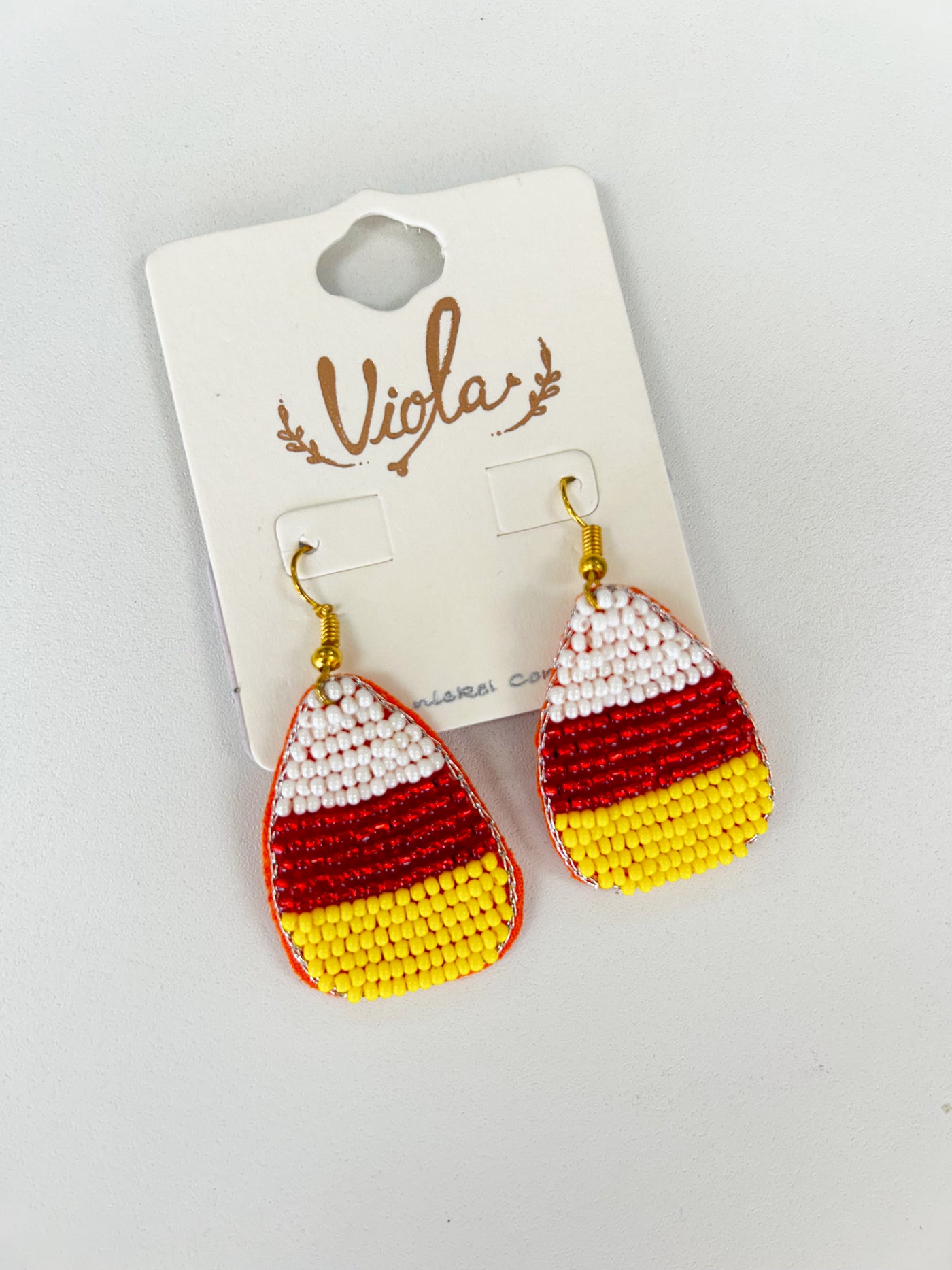 Candy Corn Earrings