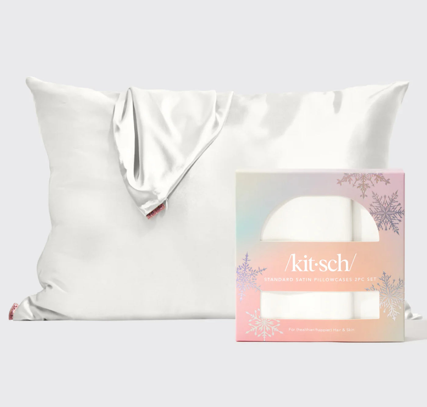 Holiday Ivory Standard Pillowcase 2pc