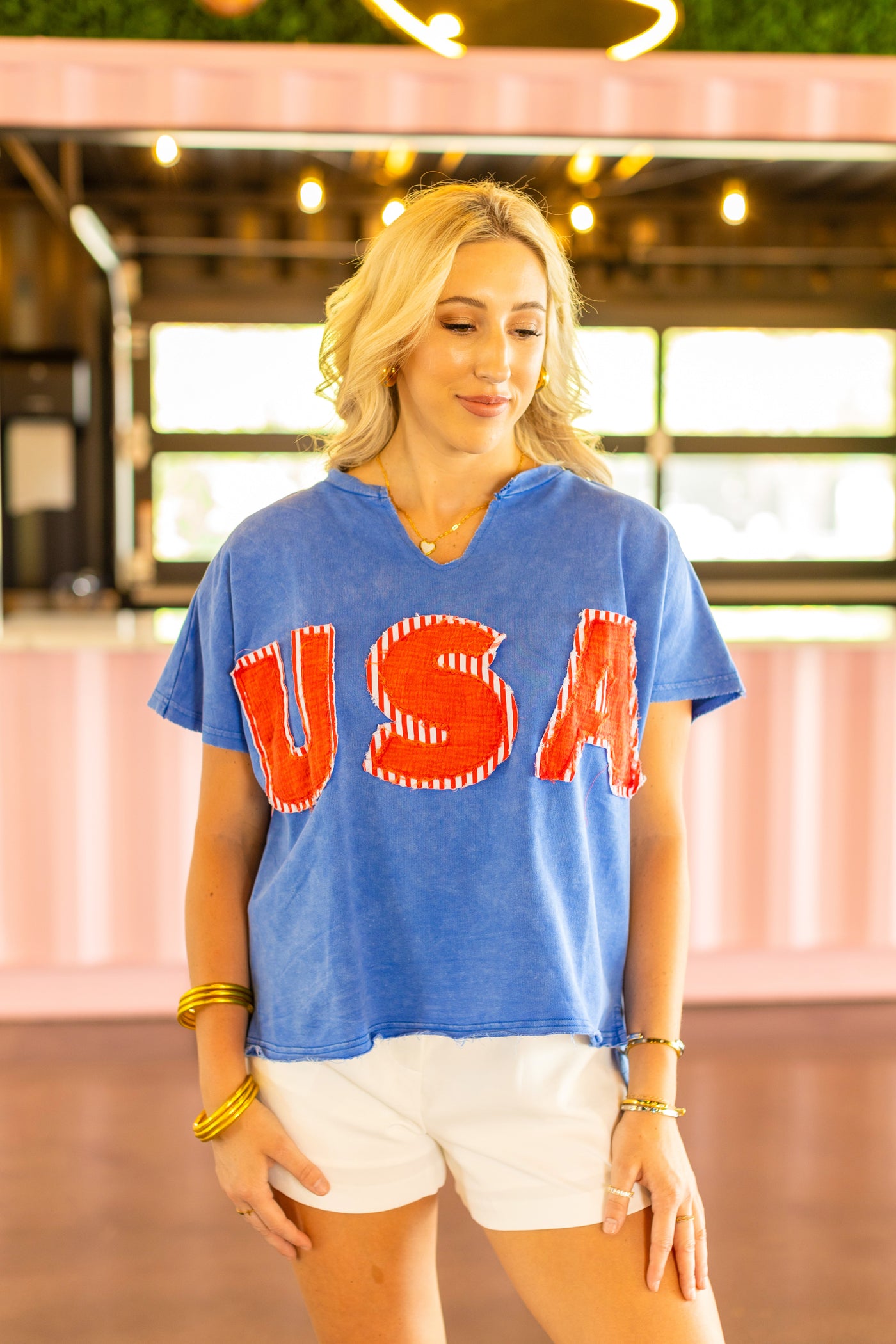 USA Patchwork Tee