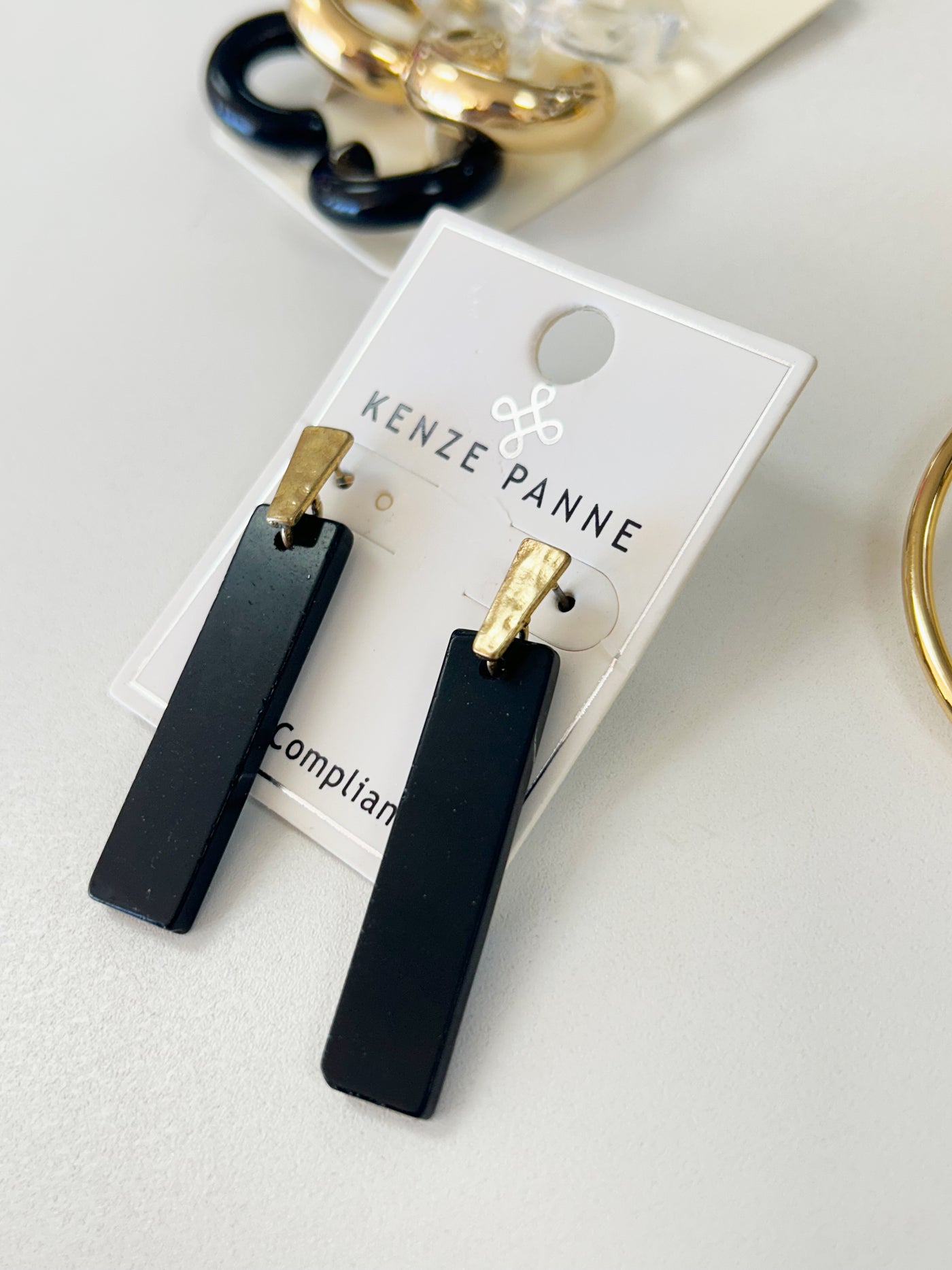 Kenzie Black Stone Earrings