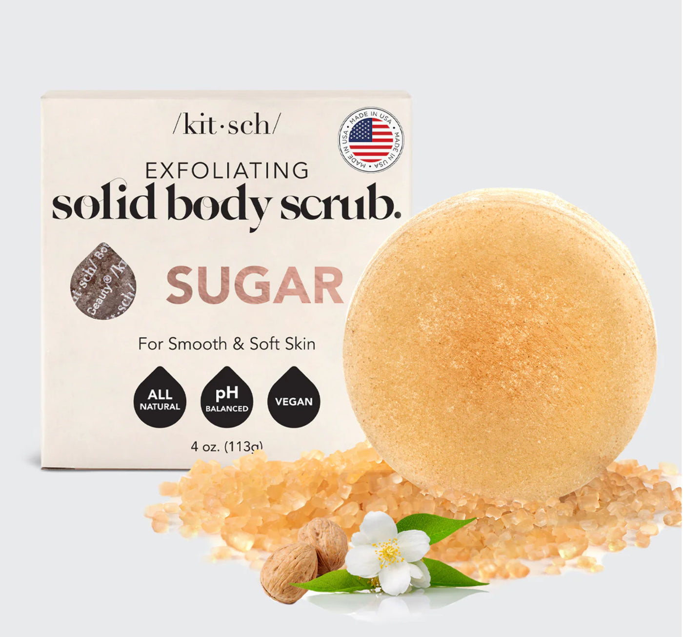 Sugar Exfoliating Body Scrub Bar