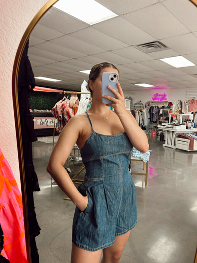 Riley Denim Romper