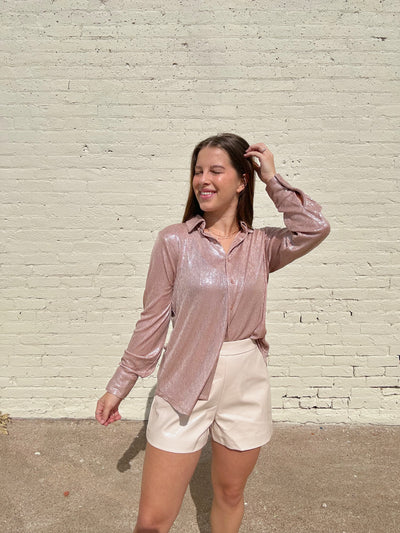 Make Me Blush Shimmery Top