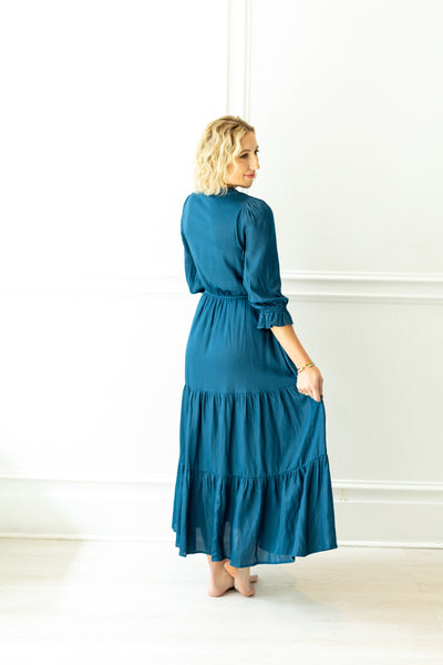 Winter Blues Maxi Dress