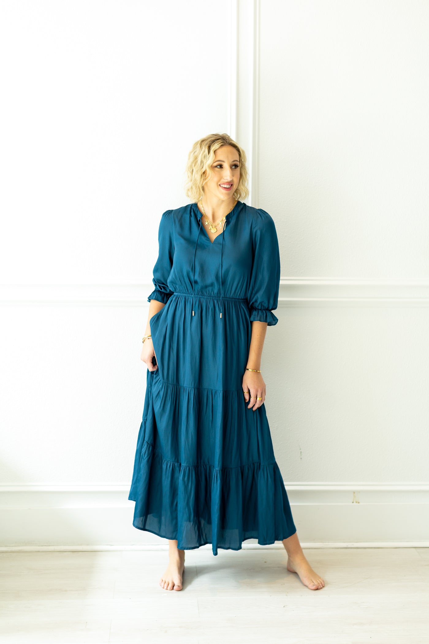 Winter Blues Maxi Dress