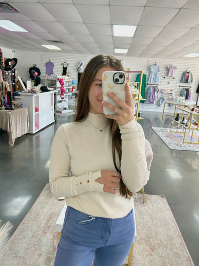 Nothing But Class Mock Neck Top