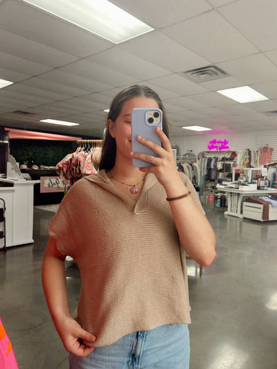 Nora Knit Collared Pullover