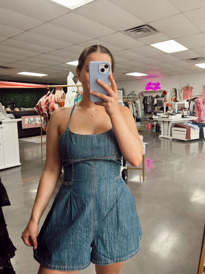 Riley Denim Romper