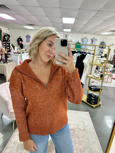 Rust Rylie Sweater