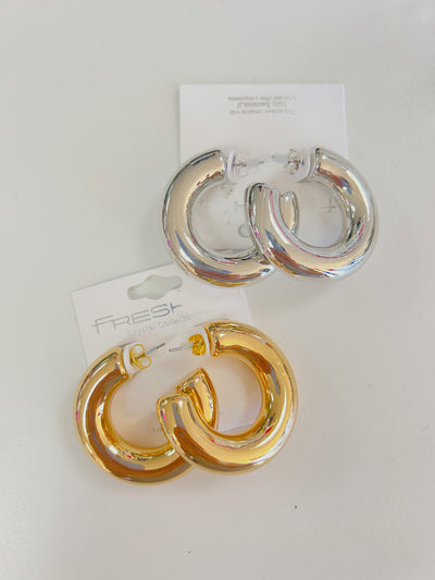 Celeste Chunky Hoops