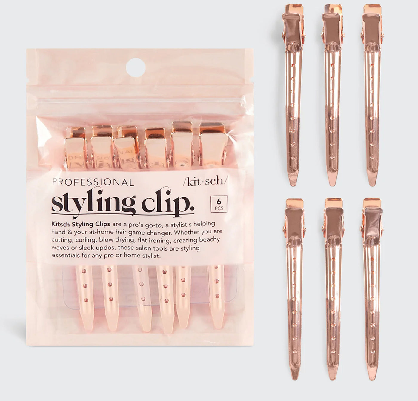 Rose Gold Styling Clips