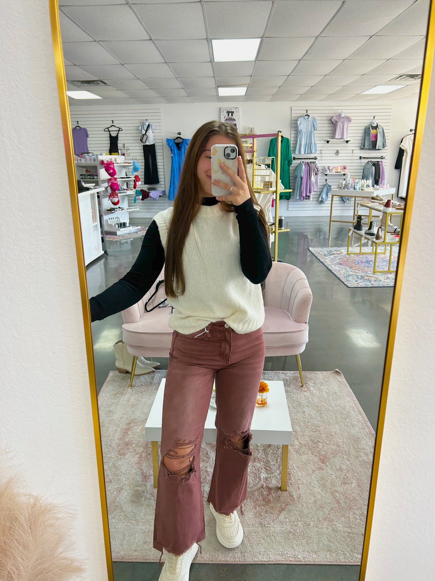 Nothing But Class Mock Neck Top