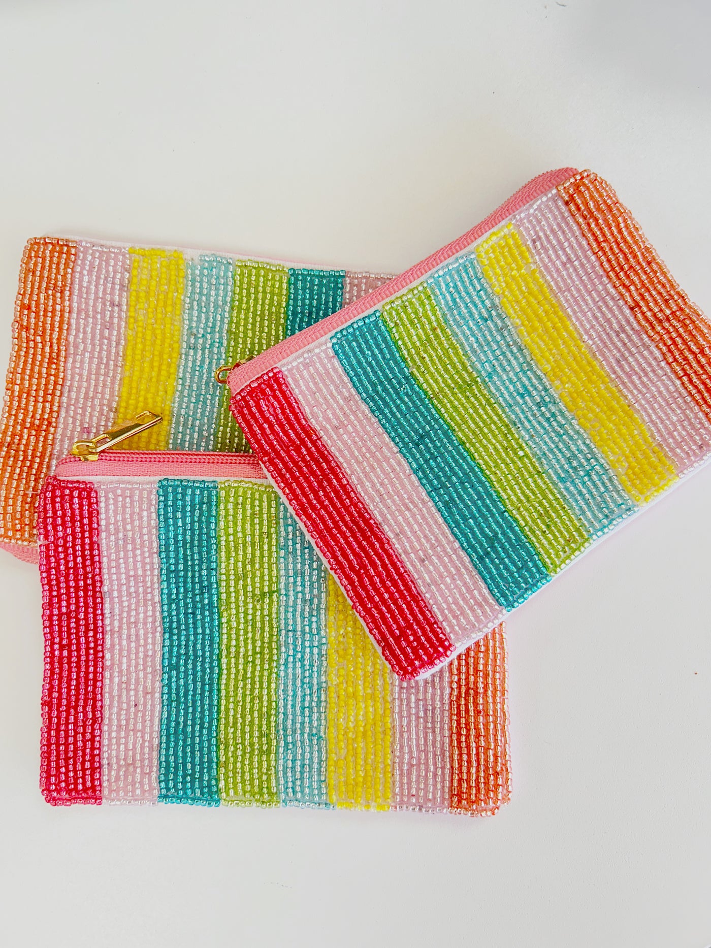 Rainbow Colorblock Pouch