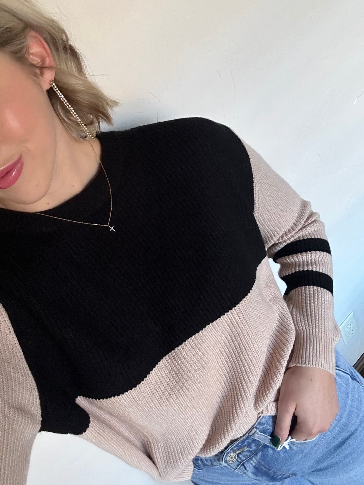 All The Neutrals Colorblock Sweater