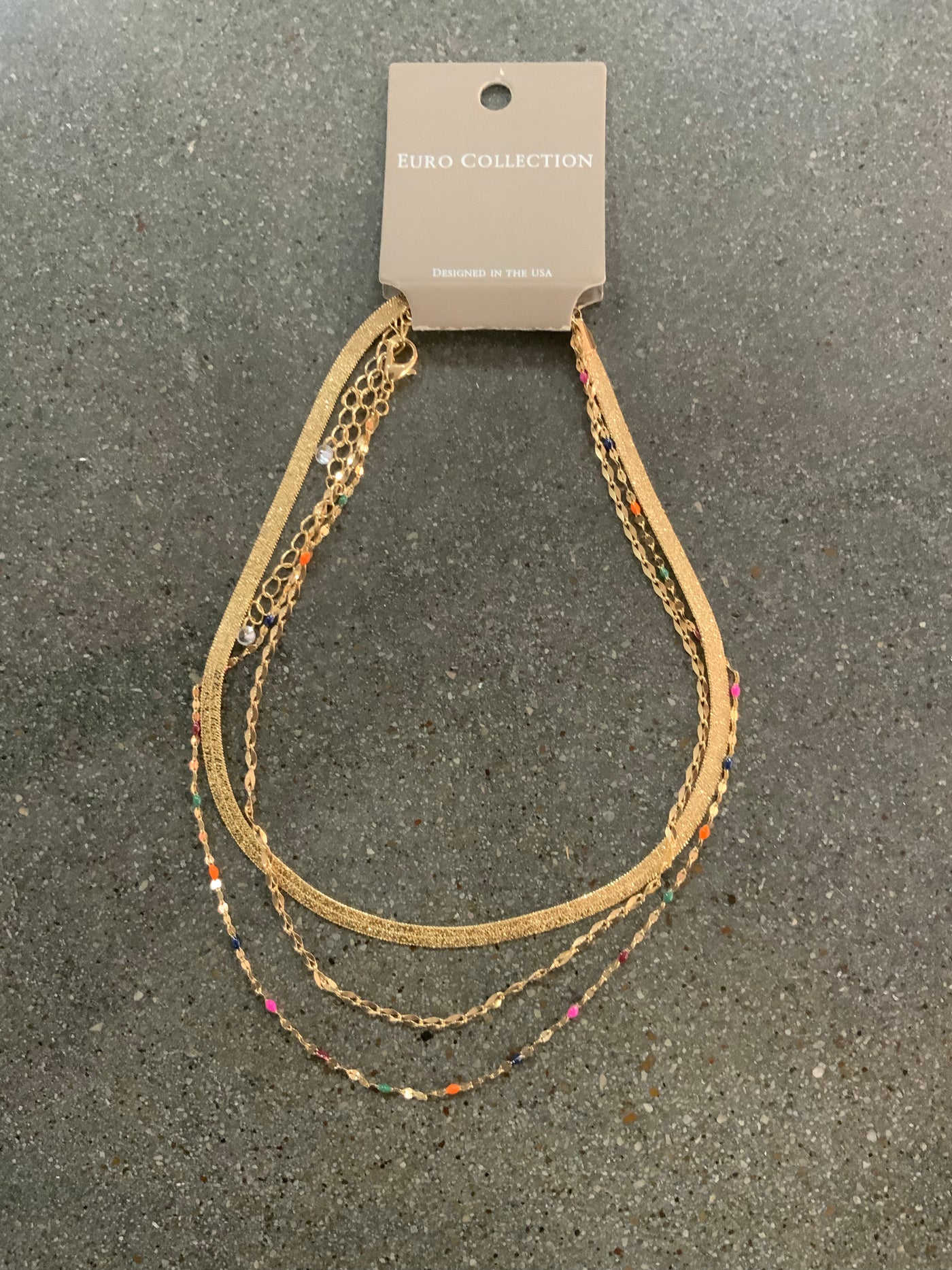 Multicolor Snake Chain Necklace