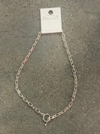 Silver Toggle Chain Necklace