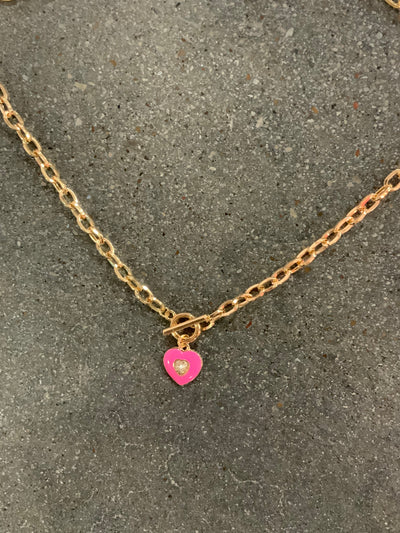 A Heart Of Pink Necklace