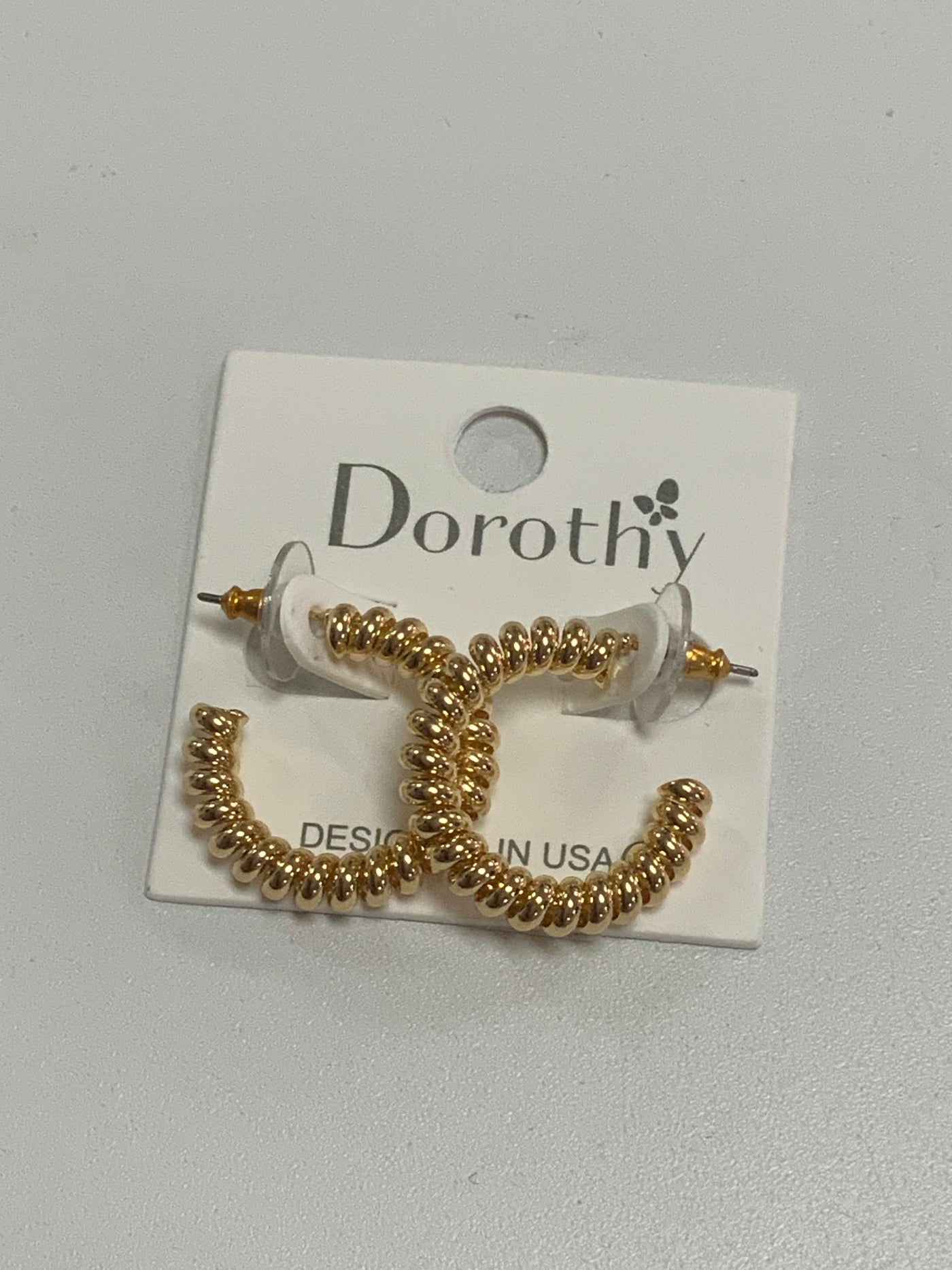 Gold Coil Hoops