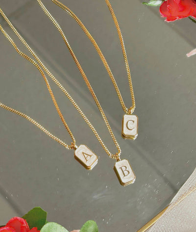 Pearly Initial Necklace