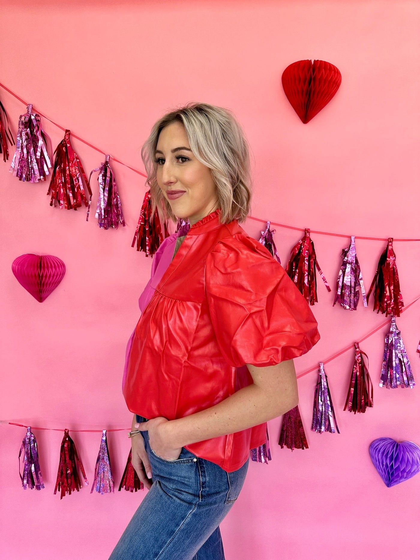 Lover Era Leather Blouse
