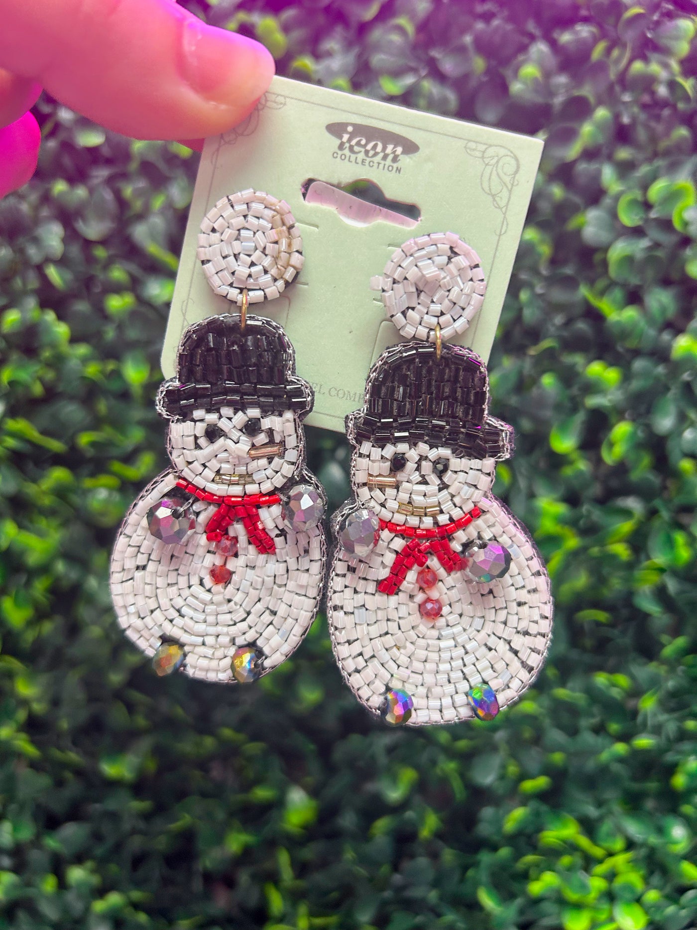 Classic Snowman Earrings