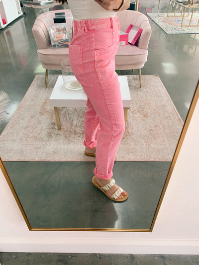 The Pink Denim Pants