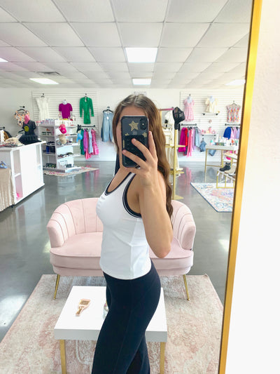 Black & White Athletic Tank