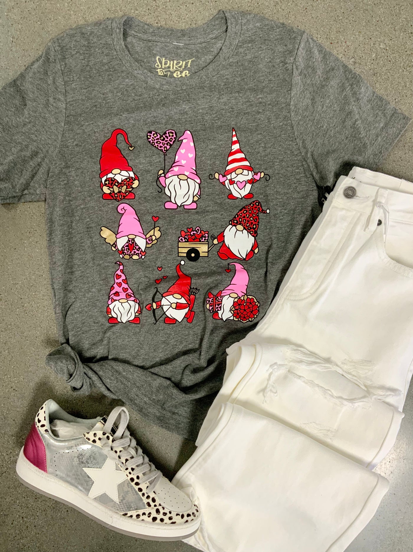 Valentine Gnomes Tee