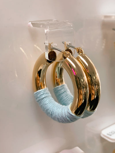Thread Wrapped Hoops