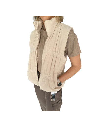 Chelsey Cream Corduroy Vest