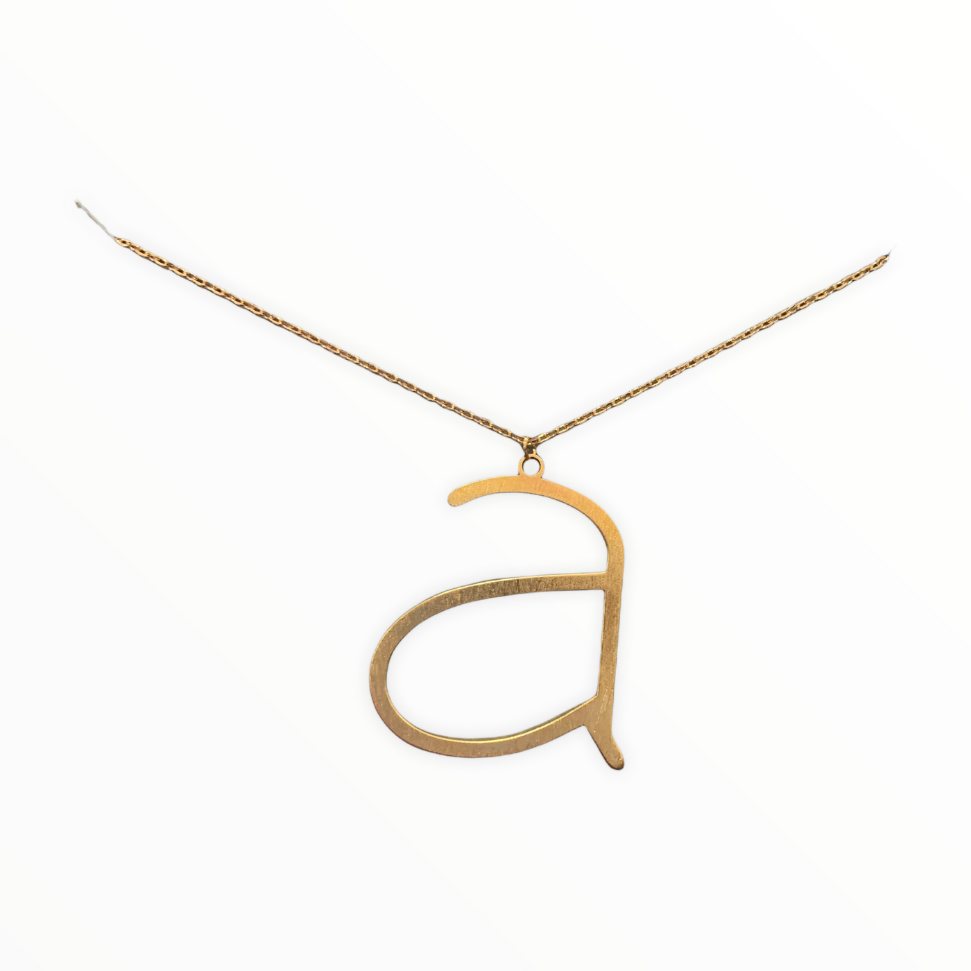 Gold Lowercase Initial Necklaces