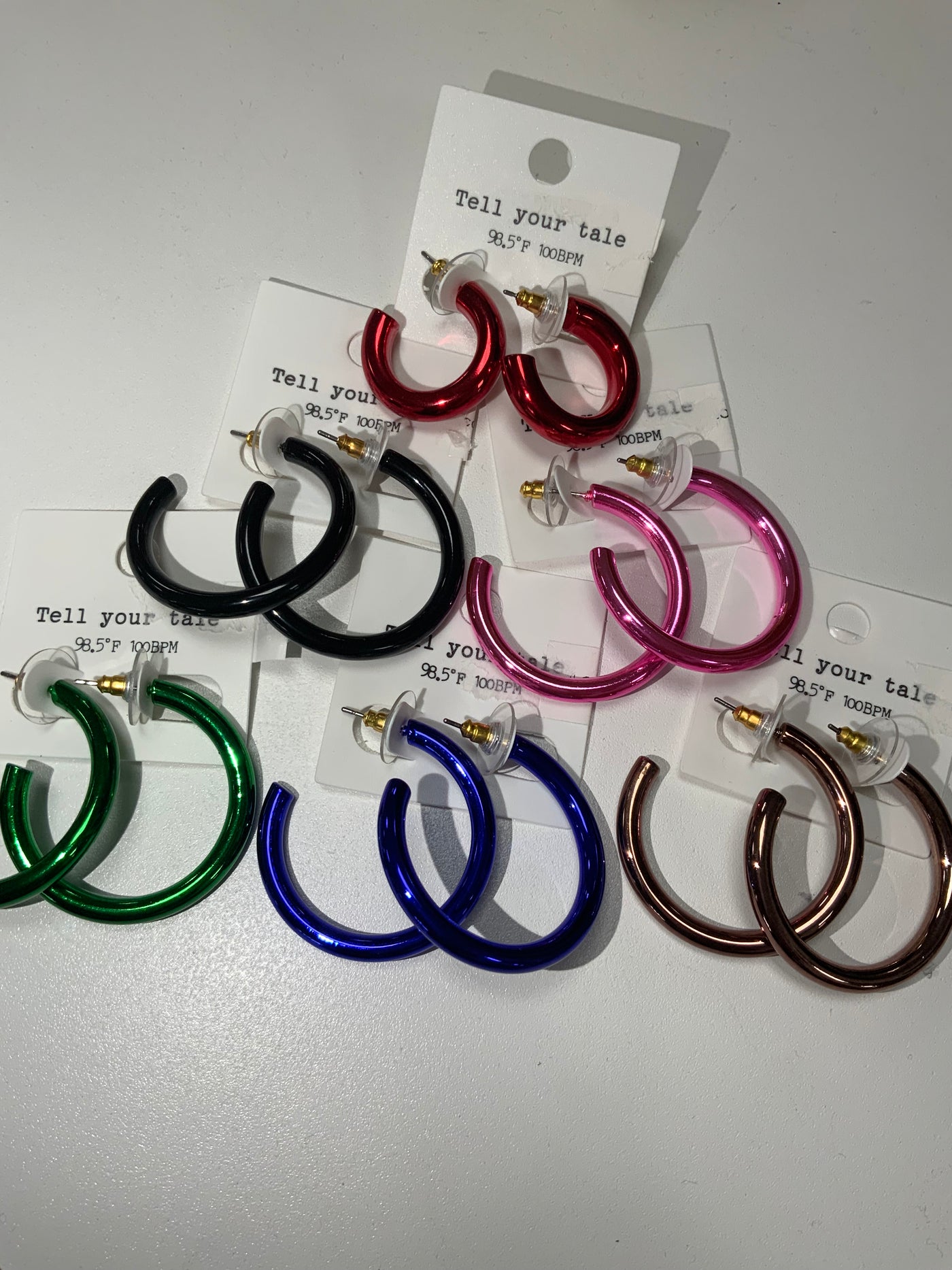 Hollow Color Hoops