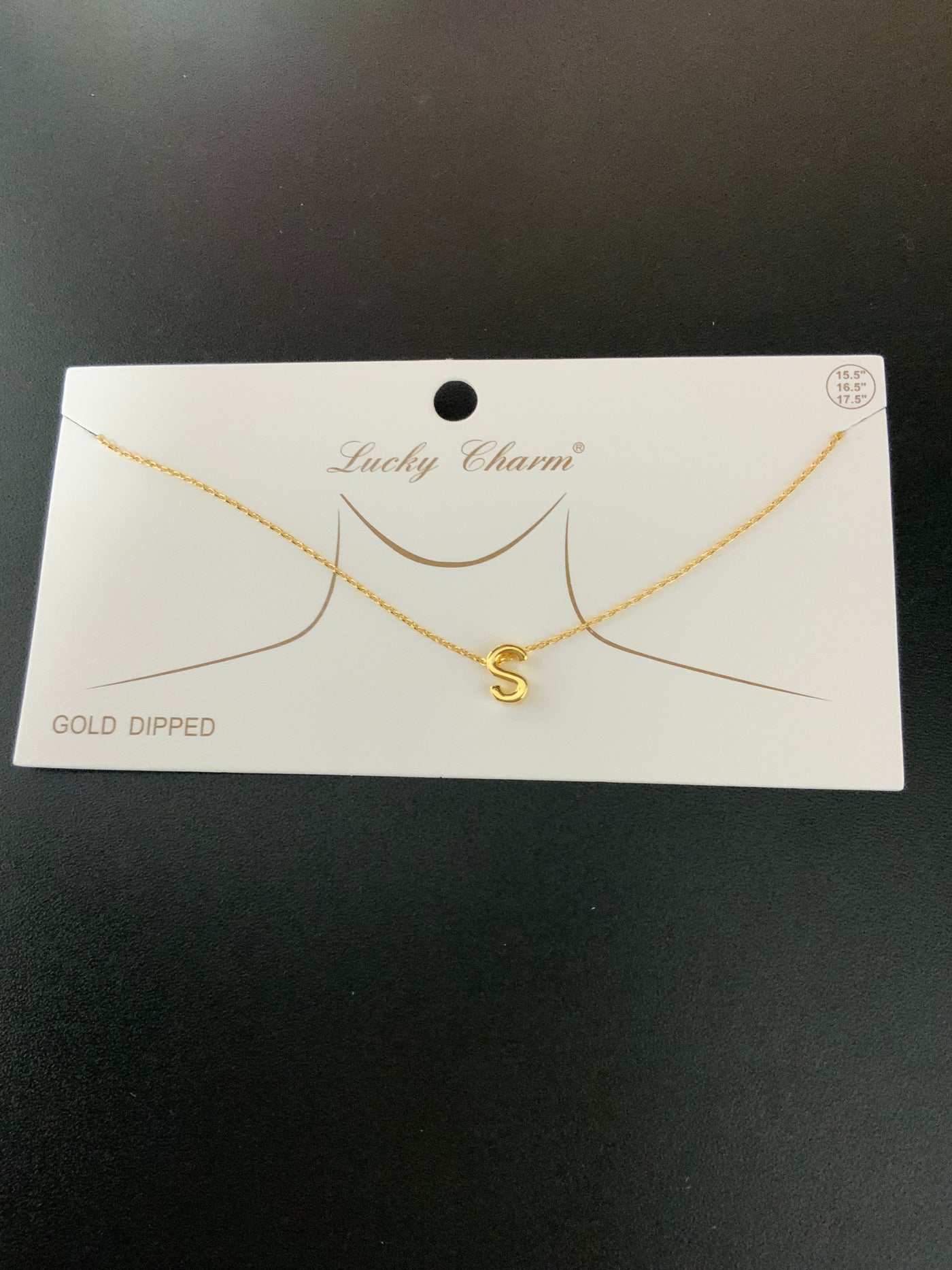 Dainty Gold Letter Necklace